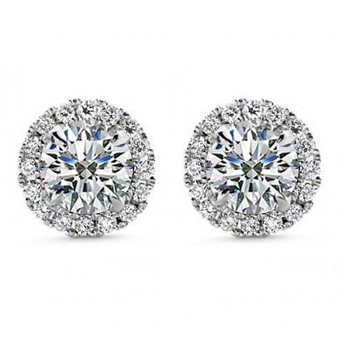 1.50 ct Round Cut Cubic Zirconia Stud Earrings in Screw Back 1.50 ct Round Cut Cubic Zirconia Stud Earrings in Screw Back